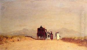 A Journey's Pause in the Roman Campagna by Jervis McEntee