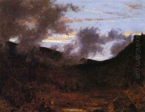 Mist Rising near New Paltz by Jervis McEntee