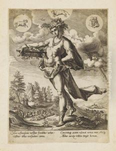 Ver. Autumnus. Hyems. Allegorische Darstellungen Des Fruhlings, Herbstes Und Winters. Ver. Autumnus. Hyems. Allegorische Darstellungen Des Fruhlings, Herbstes Und Winters.