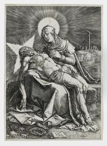 Pieta - Lamentation Of The Virgin by Hendrick Goltzius