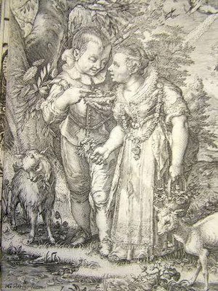 Children In A Garden - view 1