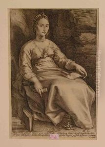 Die Muse Melpomene by Hendrick Goltzius
