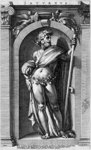 Saturn by Hendrick Goltzius