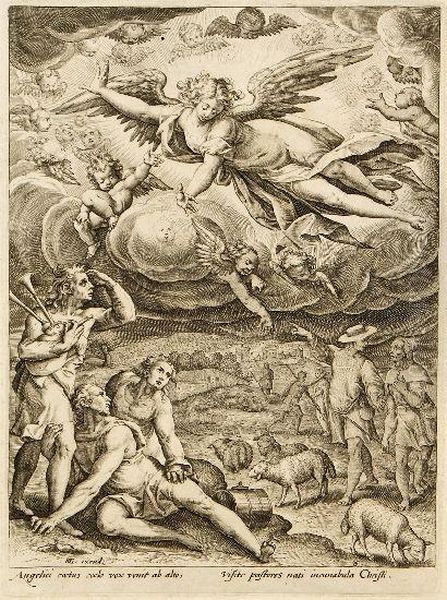 Angelici Caetus Coelo Vox Venit Ab Alto- Visite Pastores Nati Incunabula Christi - view 1