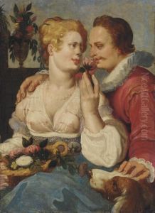 An Allegory Of The Sense Of Smell by Hendrick Goltzius