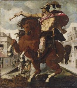 Marcus Curtius by Hendrick Goltzius