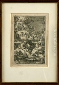 Jesus Auf Dem Olberg by Hendrick Goltzius