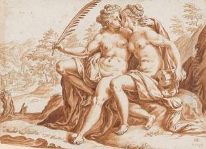La Concorde Et La Paix by Hendrick Goltzius