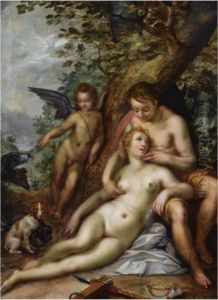 Venus And Adonis by Hendrick Goltzius