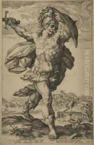 "die Romerhelden". by Hendrick Goltzius