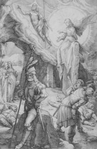 Christ Rising From The Tomb (from The Passion) by Hendrick Goltzius