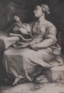 Thalia (from The Nine Muses) by Hendrick Goltzius