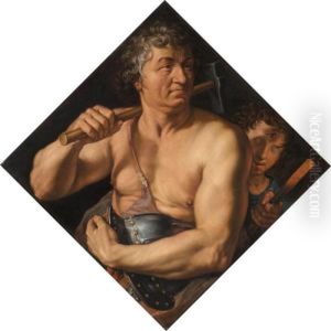 Allegorical Portrait Of Jan 
Govertsz. Van Der Aar As Vulcan In His Forge