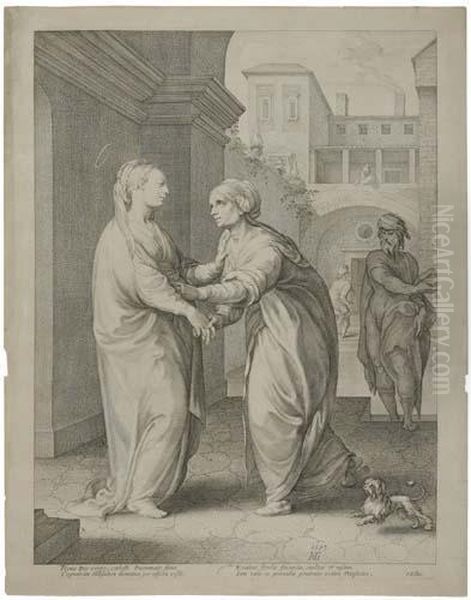 The Visitation by Hendrick Goltzius