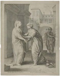 The Visitation by Hendrick Goltzius
