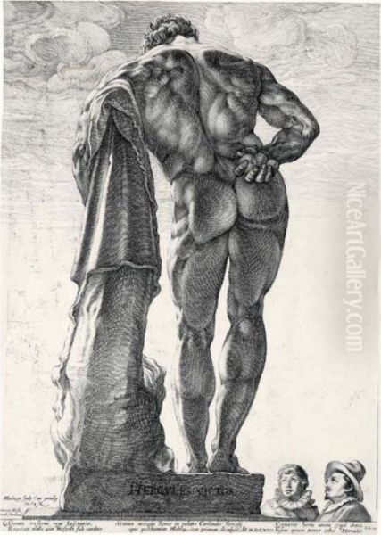 The Farnesian Hercules (hollstein 145) - view 1