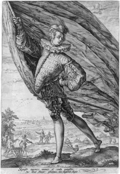 The Great Standard Bearer (b. 125; Holl. 255; Strauss 253) - view 1