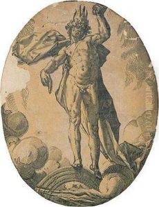 Helios (holl.371; Strauss 419; Bialler 10b) by Hendrick Goltzius