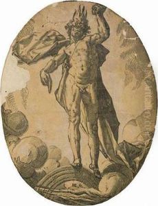 Helios (h.371; B.234; S.419; Bialler 10b) by Hendrick Goltzius
