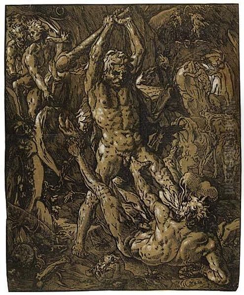 Hercules Killing Cacus - view 1