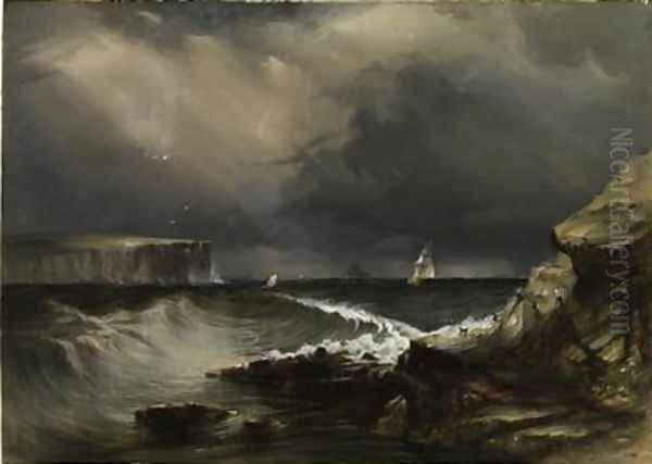 View of the Heads Port Jackson 1853 - view 1
