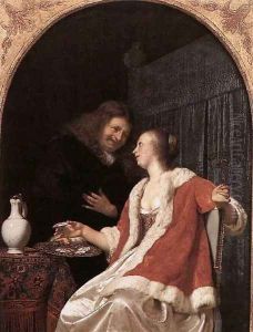 A meal of Oysters by Frans van Mieris