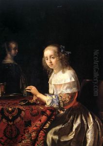 The Lacemaker by Frans van Mieris