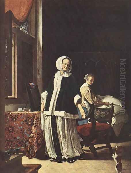 Young woman in the morning - view 1