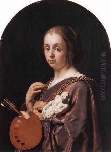 Pictura (an allegory of painting) by Frans van Mieris