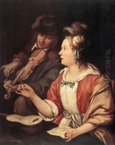 The Music Lesson by Frans van Mieris