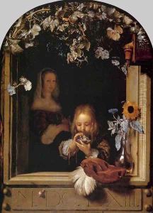 Boy Blowing Bubbles