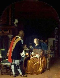 Oyster Eaters by Frans van Mieris