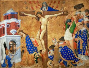 Calvary and the Martyrdom of St Denis 1416 by Jean Malouel