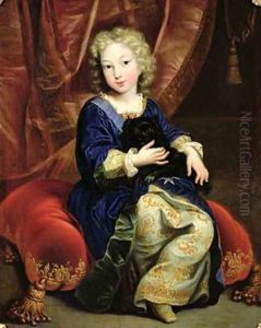 Portrait of Philippe de France 1683-1746 future King Philip V of Spain 1686