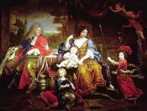 The Grand Dauphin with his Wife and Children 1687