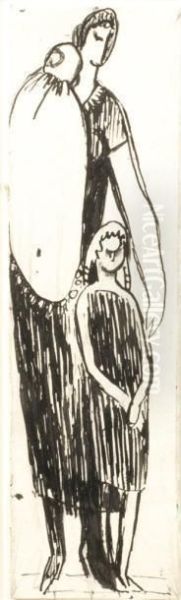 Mere Et Ses Deux Enfants - view 1