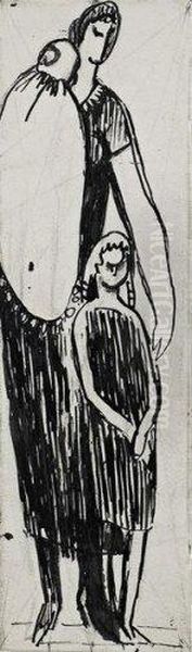 mere Et Ses Deux Enfants - view 1