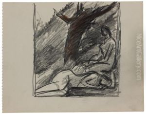 Deux Femmes Sous Les Arbres