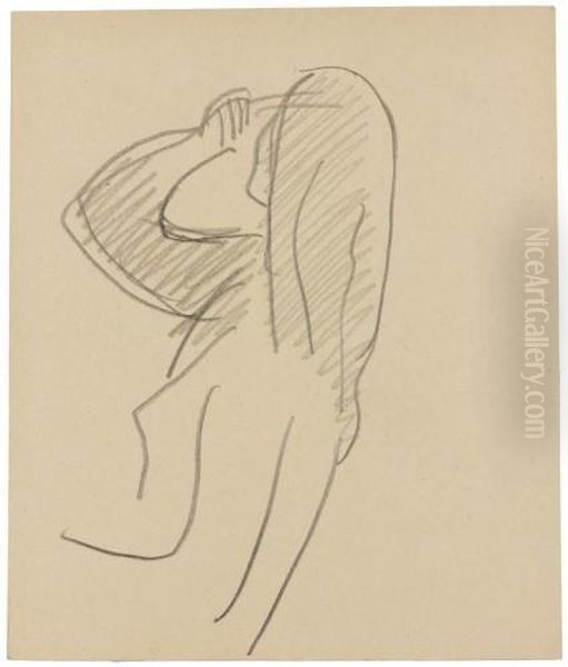 Femme Se Coiffant - view 1