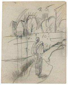 Personnage Au Bord De L'eau