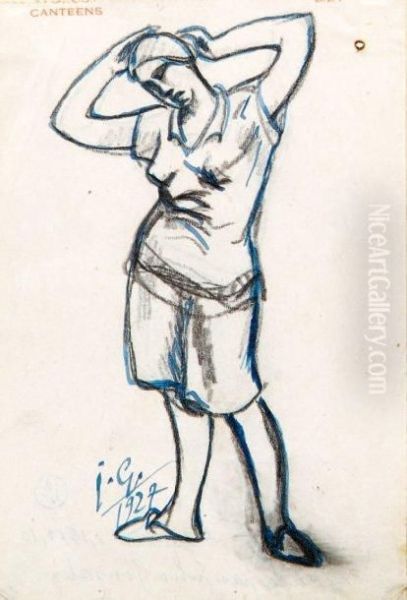 Femme Se Coiffant - view 1