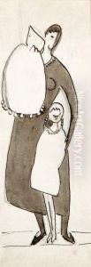 Femme Et Deux Enfants Femme Et Deux Enfants