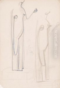 Etudes De Femmes A La Pomme No. 1 by Julio Gonzalez
