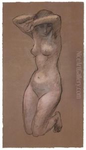 Nu A Genoux De Face by Julio Gonzalez