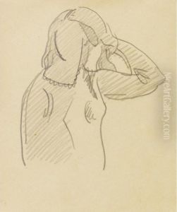 Etude Pour Femme Se Coiffant by Julio Gonzalez