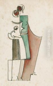 Deux Femmes Debout by Julio Gonzalez