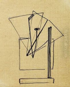 Visage Aux Triangles, Circa 1927-1930 by Julio Gonzalez