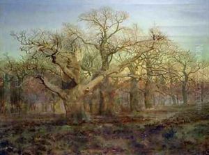 The Edge of Sherwood Forest 1878 by Andrew MacCallum