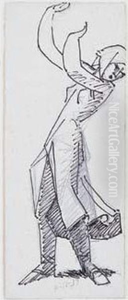 Femme Effrayee - view 1