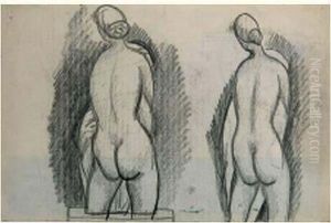 Nus De Dos, Circa 1922-1928 by Julio Gonzalez